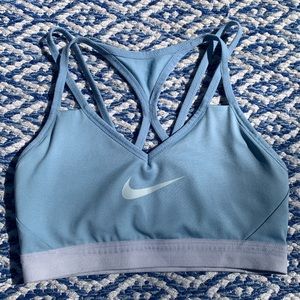 Light Blue Nike Sports Bra